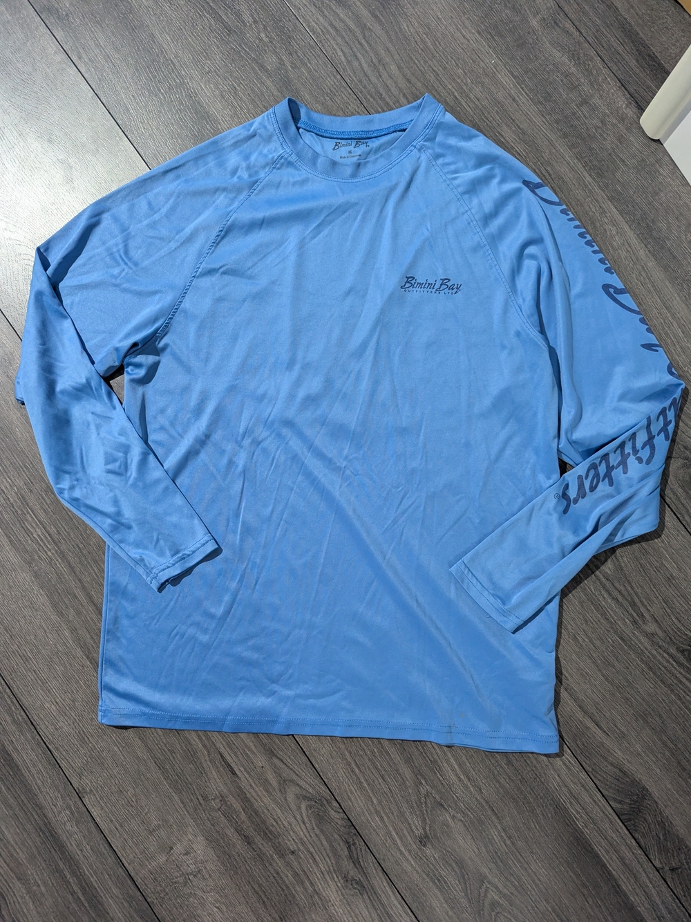 Bimini Bay Men's Long-Sleeve Performance Shirt - Light Blue